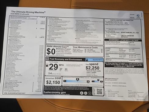 New 2026 BMW X3 xDrive30 w/ M Sport Package image 19