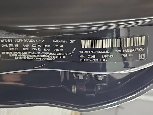 Used 2018 Alfa Romeo Giulia RWD image 30