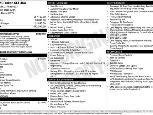 Used 2023 GMC Yukon SLT w/ SLT Luxury Package AWD/4WD image 4