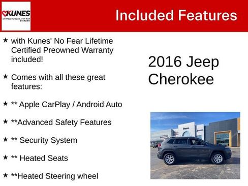 Used 2016 Jeep Cherokee Latitude w/ Comfort/Convenience Group image 4