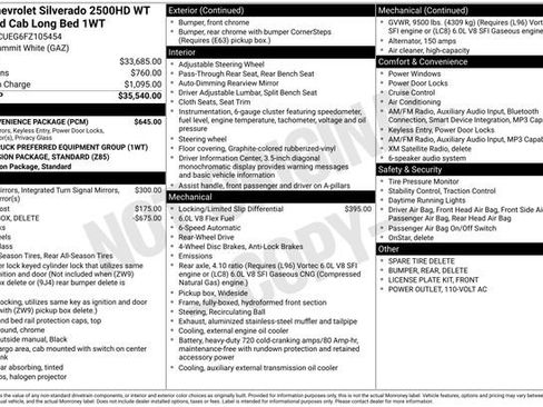 Used 2015 Chevrolet Silverado 2500 W/T w/ WT Convenience Package image 6