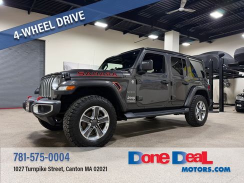 Used 2020 Jeep Wrangler Unlimited Sahara w/ Uconnect 4C Nav & Sound Group AWD/4WD image 1