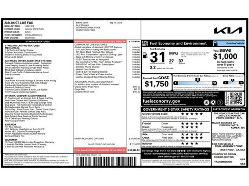 Certified 2024 Kia K5 GT-Line FWD image 6