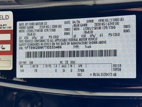 New 2026 Ford F250 Platinum w/ Tremor Off-Road Package AWD/4WD image 34
