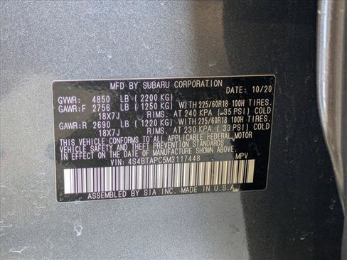 Used 2021 Subaru Outback Touring w/ Popular Package #2 image 26