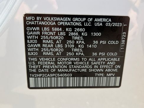 Used 2023 Volkswagen Atlas SE w/ Black Wheel Package AWD/4WD image 31
