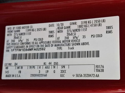 Used 2021 Ford F150 XLT w/ Equipment Group 302A High AWD/4WD image 26
