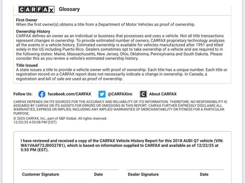 Used 2018 Audi Q7 3.0T Prestige w/ Prestige Package image 71