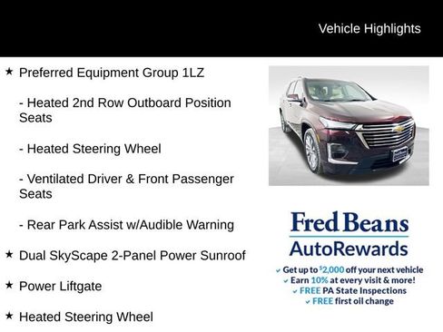 Used 2022 Chevrolet Traverse Premier w/ LPO, Floor Liner Package image 8