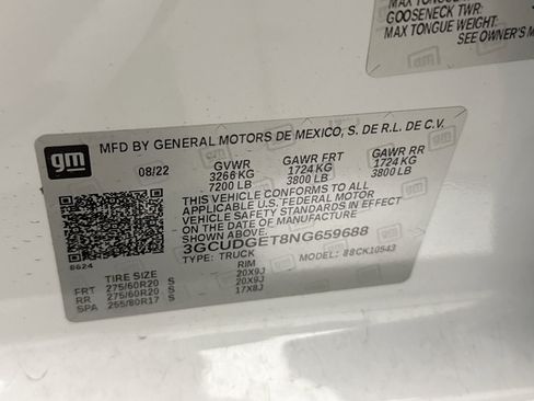 Used 2022 Chevrolet Silverado 1500 LTZ w/ LTZ Convenience Package II AWD/4WD image 11