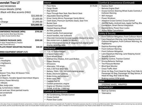 Used 2024 Chevrolet Trax LT w/ Driver Confidence Package FWD image 12