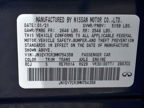 Used 2021 INFINITI Q50 Signature Edition w/ Cargo Package AWD/4WD image 14