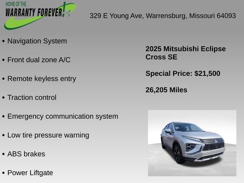 Used 2025 Mitsubishi Eclipse Cross SE image 4