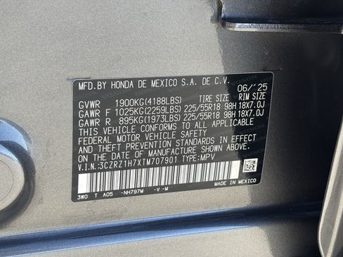 Certified 2026 Honda HR-V EX-L image 29