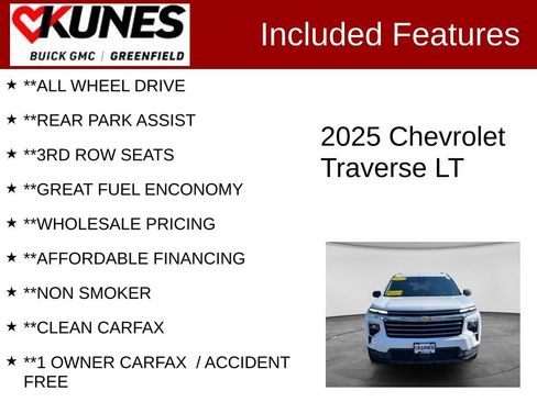 Used 2025 Chevrolet Traverse LT AWD/4WD image 3