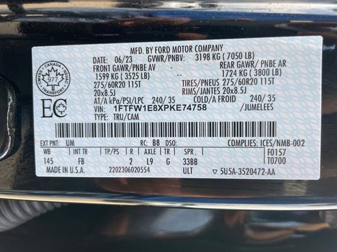 Used 2023 Ford F150 XLT w/ Equipment Group 302A High AWD/4WD image 39