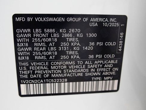 New 2026 Volkswagen Atlas Peak Edition image 48