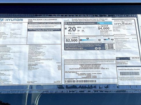 New 2026 Hyundai Palisade Calligraphy image 14