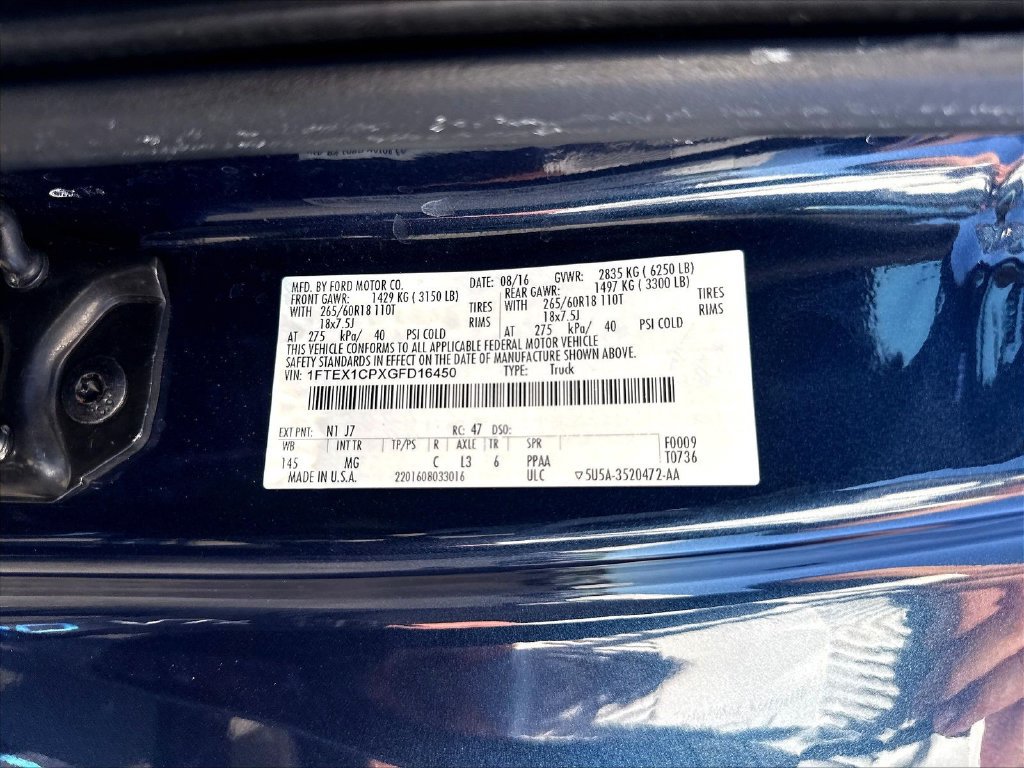Used 2016 Ford F150 XLT w/ Equipment Group 301A Mid RWD image 24