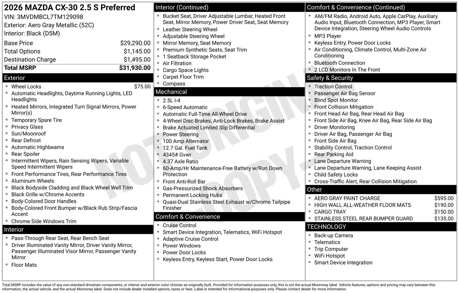 Certified 2026 MAZDA CX-30 AWD 2.5 S image 23