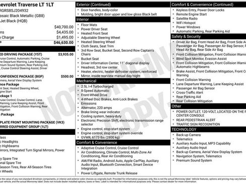 New 2025 Chevrolet Traverse LT w/ Enhanced Driving Package image 8