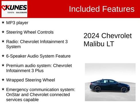 Used 2024 Chevrolet Malibu LT w/ Midnight Edition FWD image 3