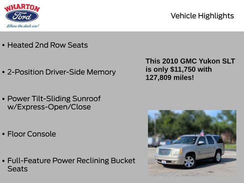 Used 2010 GMC Yukon SLT w/ Texas Edition RWD image 11