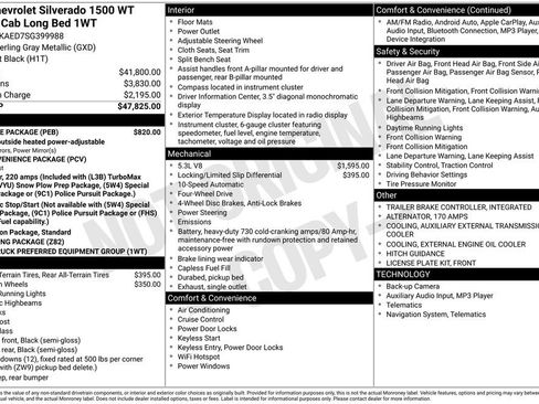 New 2025 Chevrolet Silverado 1500 W/T w/ WT Value Package image 3