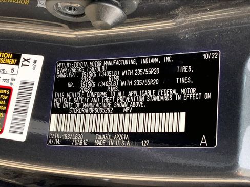 Used 2023 Toyota Highlander Limited image 35