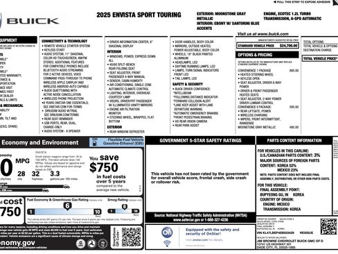 Used 2025 Buick Envista Sport Touring w/ Convenience I Package FWD image 4