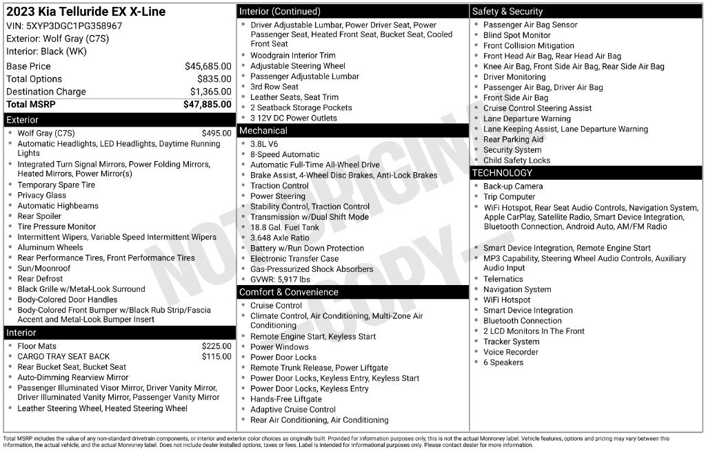 Certified 2023 Kia Telluride EX X-Line AWD/4WD image 14