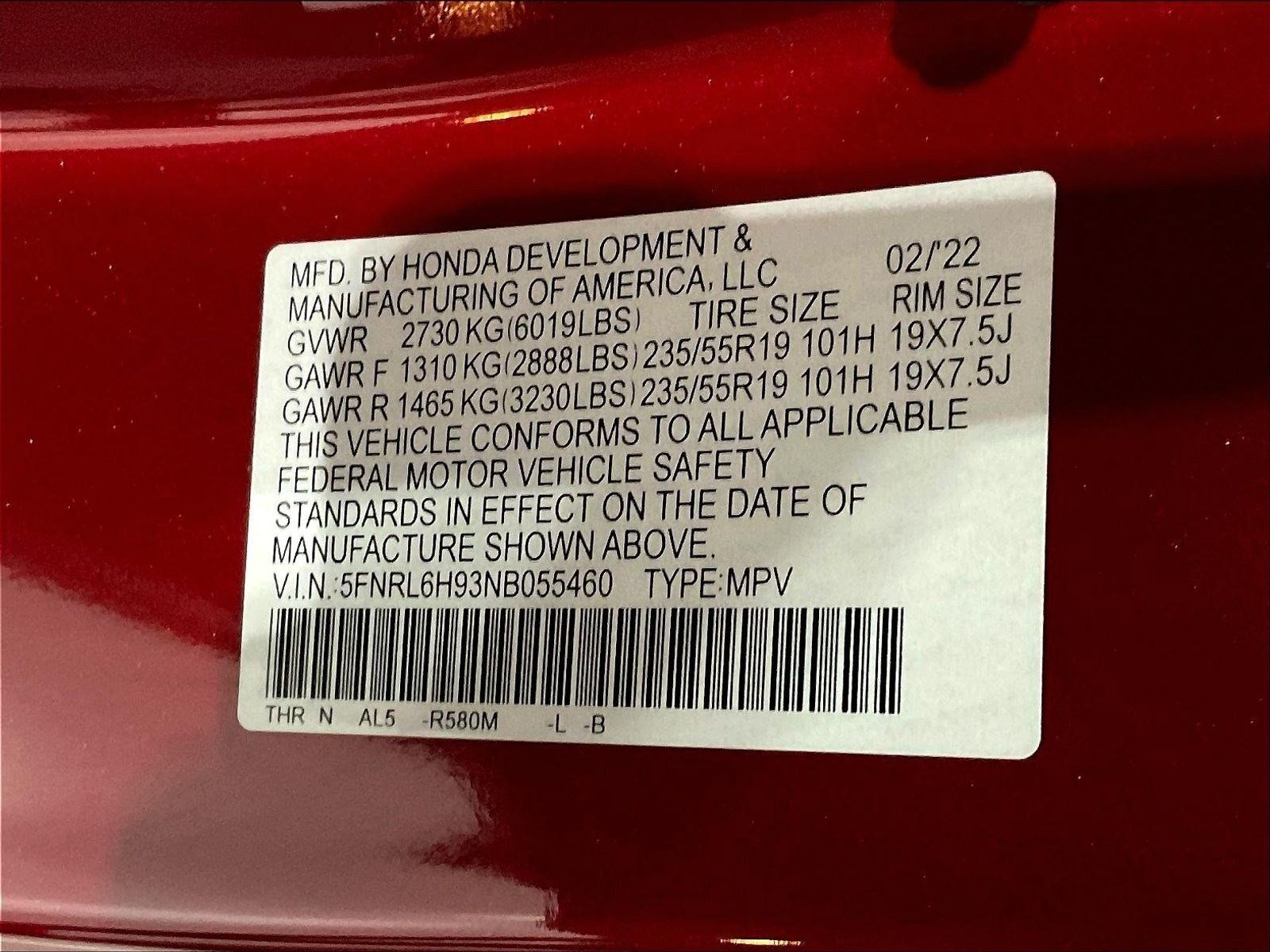 Used 2022 Honda Odyssey Elite image 19