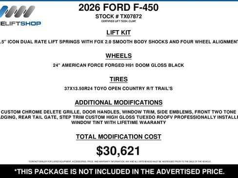 Used 2026 Ford F450 Platinum w/ Platinum Plus Package image 2
