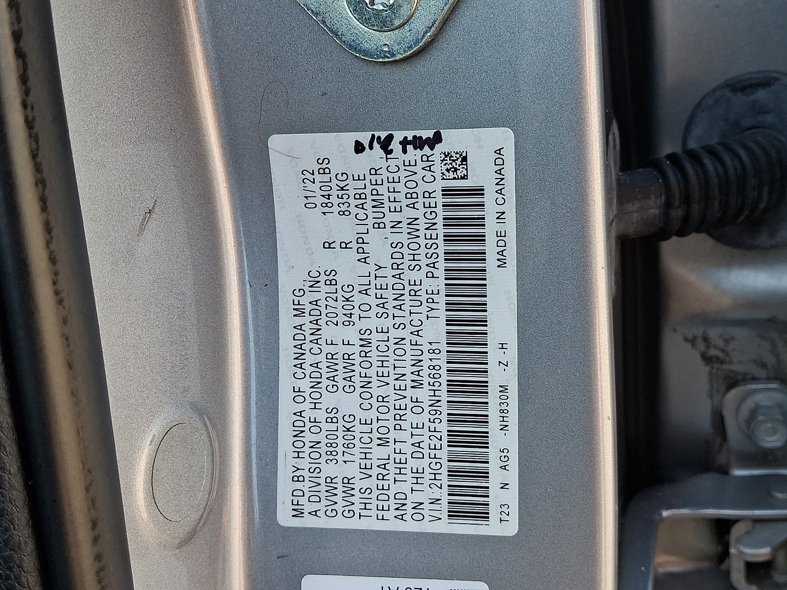 Used 2022 Honda Civic Sport image 19