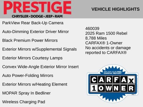 Used 2025 RAM 1500 Rebel w/ Bed Utility Group image 6
