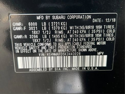 Used 2019 Subaru Ascent Premium AWD/4WD image 20