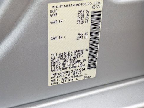 Certified 2023 Nissan Altima 2.5 SV image 29