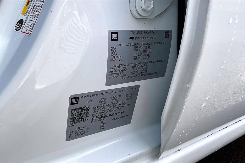 Used 2022 GMC Sierra 1500 SLE AWD/4WD image 35