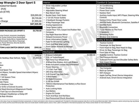 New 2026 Jeep Wrangler Sport AWD/4WD image 22