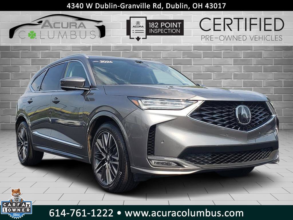 Certified 2026 Acura MDX w/ Advance Package AWD/4WD 360° Tour