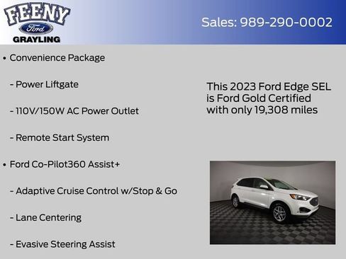 Certified 2023 Ford Edge SEL w/ Convenience Package AWD/4WD image 14
