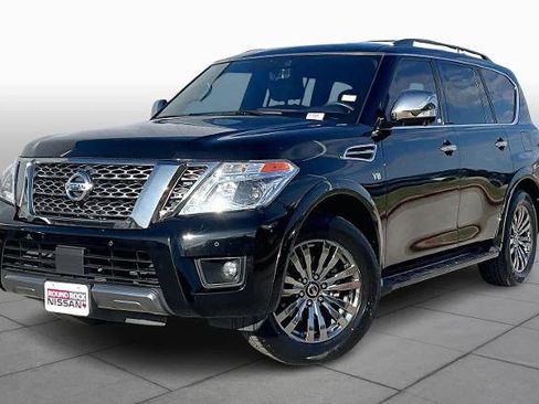 Certified 2019 Nissan Armada Platinum w/ Captain's Chairs Package image 1