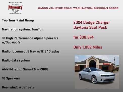Used 2024 Dodge Charger Daytona Scat Pack w/ Plus Group AWD/4WD image 25