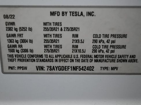 Used 2022 Tesla Model Y Performance AWD/4WD image 5