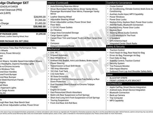 Used 2020 Dodge Challenger SXT w/ Blacktop Package image 4