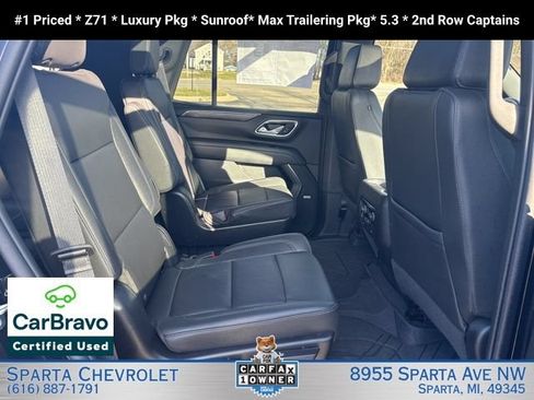 Certified 2024 Chevrolet Tahoe Z71 w/ Luxury Package AWD/4WD image 24