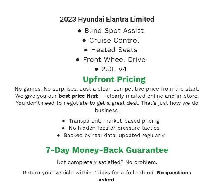 Used 2023 Hyundai Elantra Limited FWD image 2