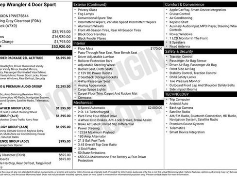 Certified 2023 Jeep Wrangler Sport image 10