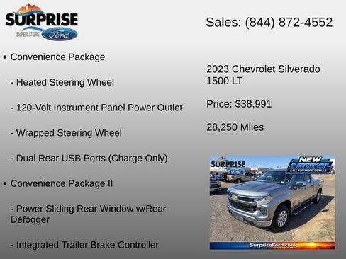 Used 2023 Chevrolet Silverado 1500 LT w/ Z71 Off-Road Package AWD/4WD image 23