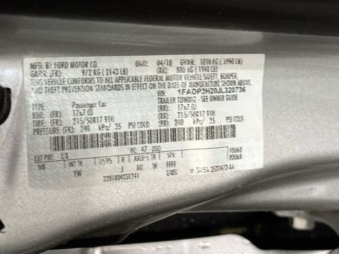 Used 2018 Ford Focus SEL FWD image 28